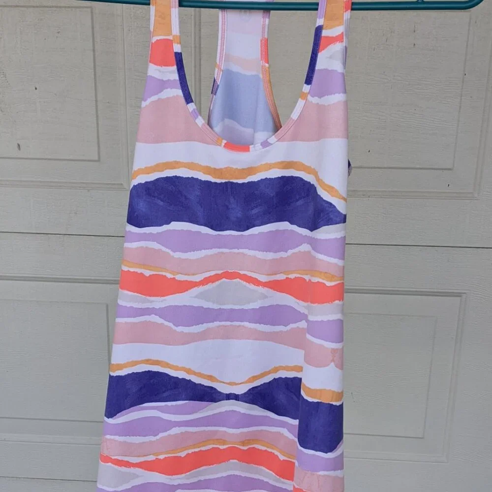 Lululemon Athletica Cool Racerback Tank in the Beacher Stripe - Picture 2 of 2